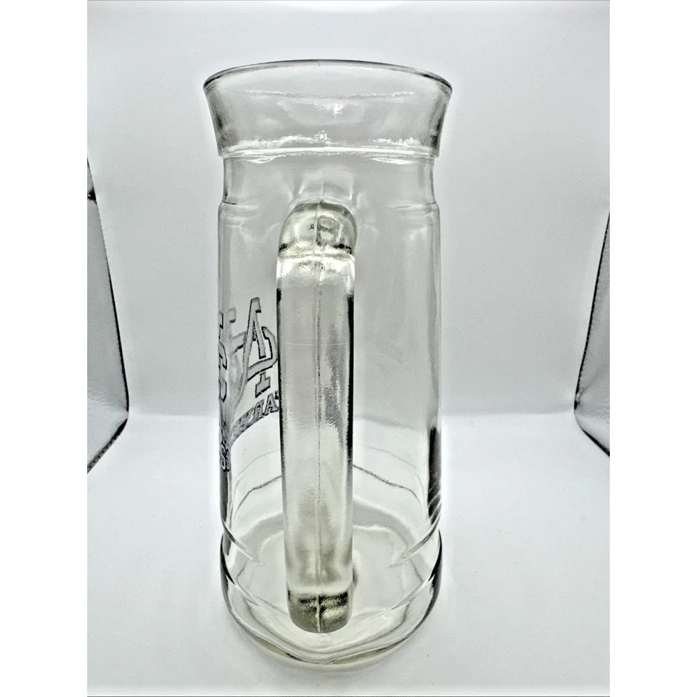 University of North Carolina Tarheels Tall Glass Beer Stein Mug UNC Vintage Logo